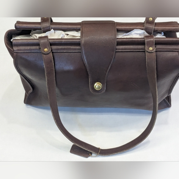 Vintage Coach Brown Leather Tote Bag - Picture 16 of 16